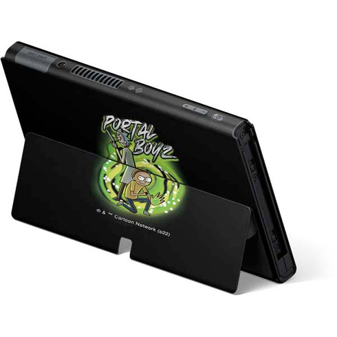 Adult Swim Rick and Morty Portal Boyz Nintendo Switch OLED (2021) Skin